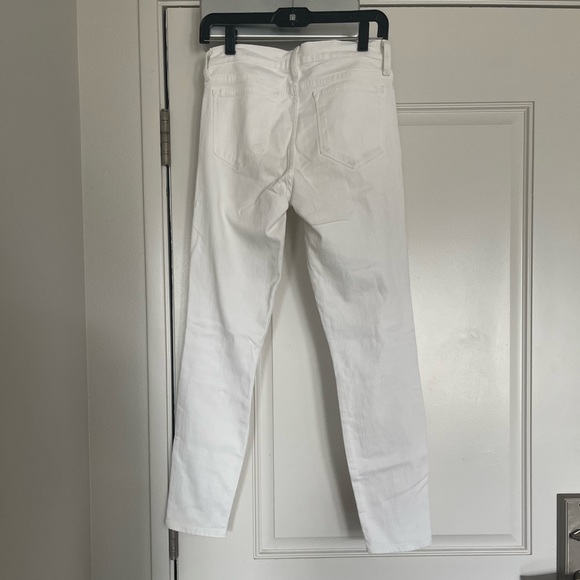 J. Crew 8" Toothpick Jeans in White, Size 28 - Picture 4 of 4
